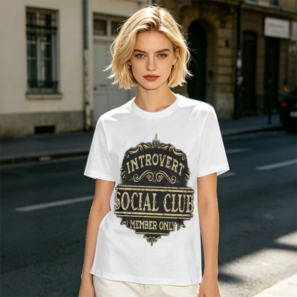 Introvert Social Club Member Only Graphic T-Shirt