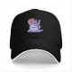 Black Baseball Cap With Raccoon I Love Trash Graphic