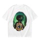 Attack on Titan layered silhouette graphic olive t-shirt