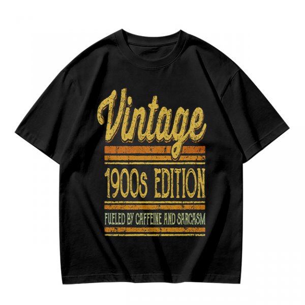 Vintage 1900s Edition Fueled By Caffeine And Sarcasm T-Shirt