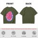 Olive T-Shirt With Funny Colon Graphic 'Keeps Your Poop On The Way' Print