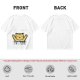 Olive T-Shirt with Happy Raised Paw Cat and 'NOTHING' Print