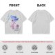 Olive T-Shirt With Whimsical Winged Creature Art Print