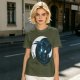 Olive T-Shirt With Glowing Dark Dragon Moon Print