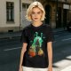 Olive T-shirt with Samurai Warrior and Helmet Art Print
