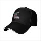 Black baseball cap with Fresh Beets turntable graphic