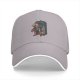 Black Baseball Cap With Superman TARDIS Graphic Print