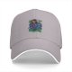 Black Baseball Cap With Skeletor Graphic Print For Fans