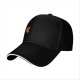 Black Baseball Cap With Retro Pac-Man Graphic Design