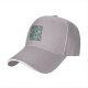 Black Baseball Cap With Blue Whimsical Character Print