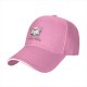 Black baseball cap with cute smiling ghost graphic