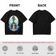 One Piece Brook Playing Violin on Laboon Whale Moon T-Shirt Print