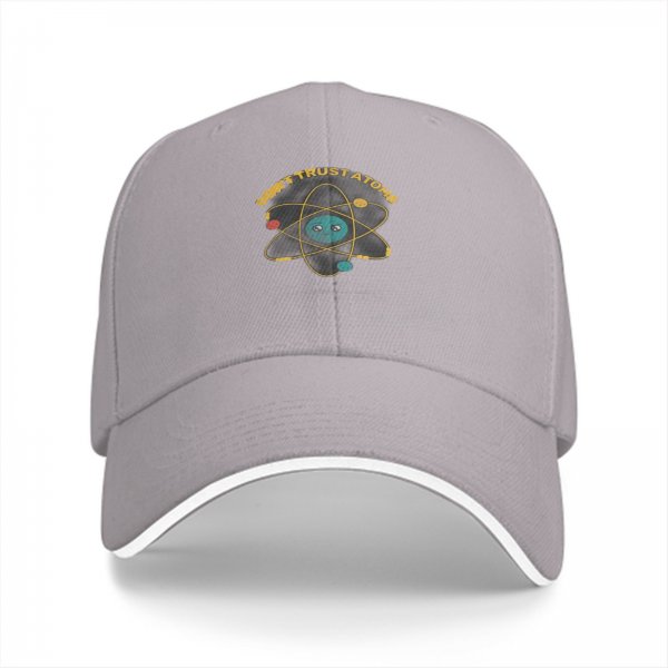 Don't Trust Atoms Graphic Black Baseball Cap