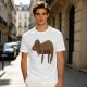 Olive Green T-Shirt with Sleeping Sloth Graphic Print