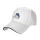 Black Baseball Cap With Blue Totoro Inspired Graphic Print