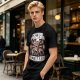 Caffeine Powers Activate! Cartoon Coffee T-Shirt Design