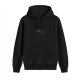 Black Hoodie With Cute Minimalist Black Cat Graphic