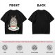 Totoro in Teacup Graphic Olive T-Shirt