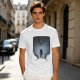 Olive T-Shirt With Dark Fantasy Silhouette Print Of Warrior And Winged Beast