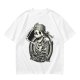 Olive t-shirt with skeleton graphic and 'Cheers! I'm Having Another Crisis' text