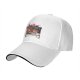 Black baseball cap with lion painter art print
