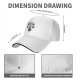 Black baseball cap with coffee types graphic print