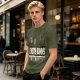 Olive T-Shirt With Every Bunny Was Kung Fu Fighting Print