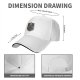 Black Baseball Cap With Dark Fantasy Graphic Print