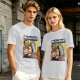 Olive graphic t-shirt with We Can Fist It! armored warrior print