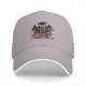 Black baseball cap with adopt an evil pet satanic cat and dog graphic
