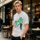 Olive Green Graphic T-Shirt with Wizomania Wizard Print