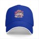 Black baseball cap with local monsters blood donation graphic print