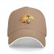 Black baseball cap with Halloween skull moon graphic design