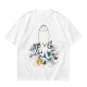 Olive T-Shirt With Cute Octopus Drawing Artwork Print
