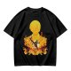 One Piece Sanji Fire Kick Graphic Olive T-Shirt