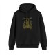 Black Hoodie With Mystical Winged Creature Nature Art Print