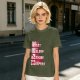 Oversized Olive Anime Themed T-Shirt With Eat Sleep Anime Repeat Print