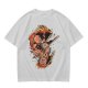 Olive T-shirt with Sushi Dragon Chopstick Art Print