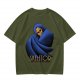 Olive T-Shirt Featuring Skeletor Lord of Destruction Graphic