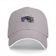 Black baseball cap with angry black cat graphic and 'SORRY!' text