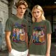 Olive graphic t-shirt with 'Sell Your Soul' kids stand print