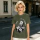 Olive T-Shirt With Esc Key Trying To Escape Graphic Print
