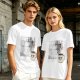 Olive t-shirt with 'Caffeine First Words Later' grumpy coffee mug print