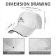 Black baseball cap with shark graphic and 'NO' text print