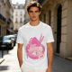 Oversized dark green t-shirt with cute pink ramen bowl graphic