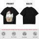 Olive T-Shirt With Cute Chicken In Pi Pot Graphic