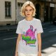 Olive T-Shirt with Neon Pink Ghostface 'The Fresh Killer' Print