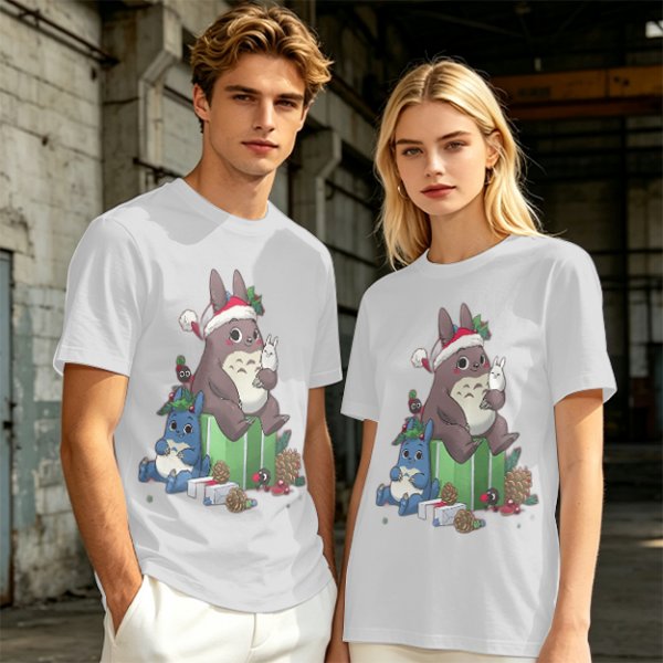 Christmas Totoro and Friends Graphic Tee