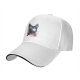 Black Baseball Cap With Cat Silhouette Cherry Blossom Landscape Art