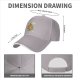 Black baseball cap with pizza tree graphic and funny food text